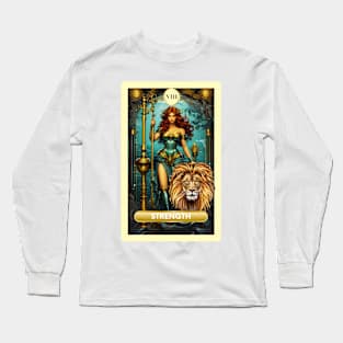 The Strength Tarot Card from my Mermaid Deck. Long Sleeve T-Shirt